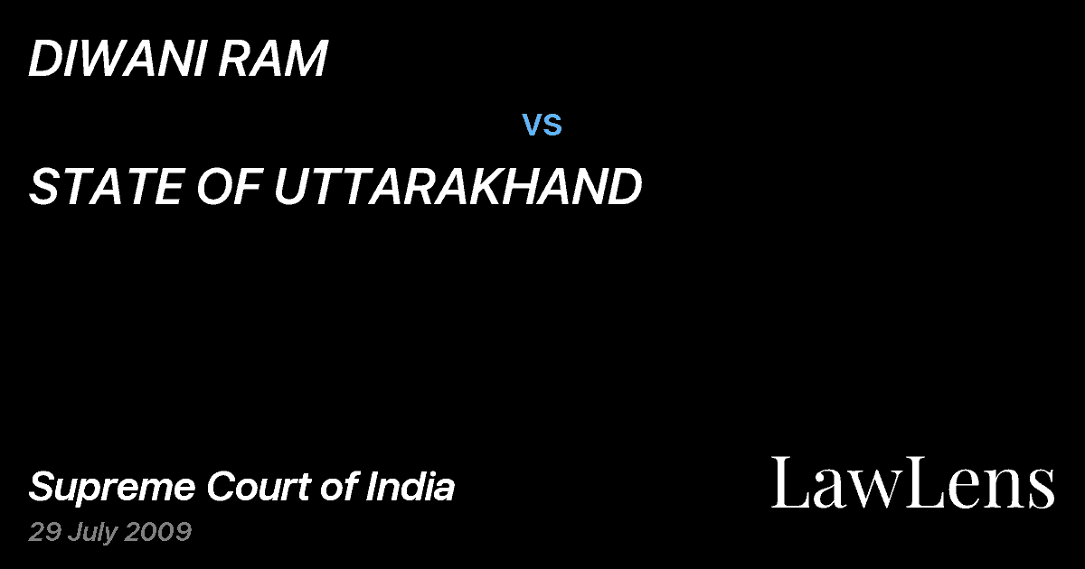 Preview image for DIWANI RAM vs. STATE OF UTTARAKHAND