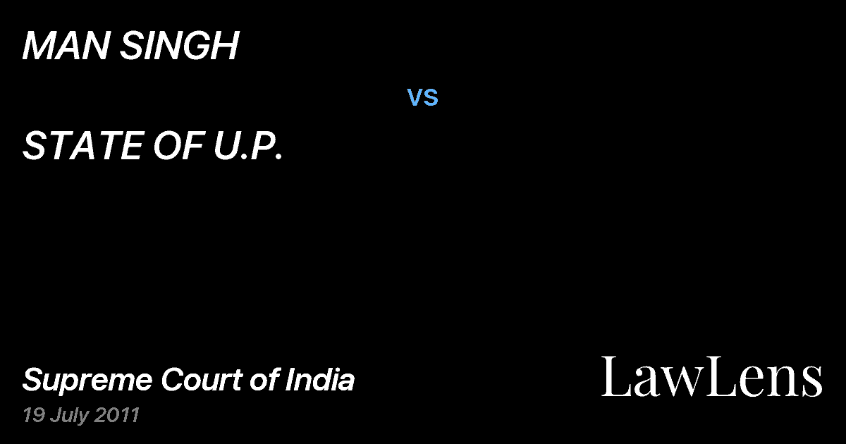 Preview image for MAN SINGH vs. STATE OF U.P.