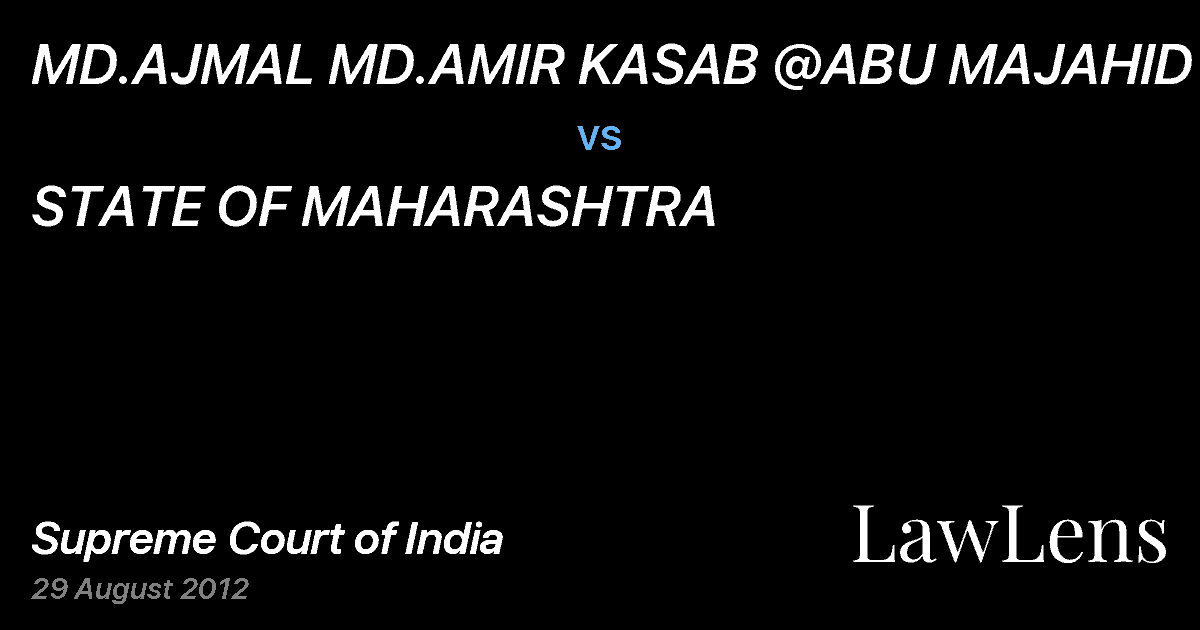 Preview image for MD.AJMAL MD.AMIR KASAB @ABU MAJAHID vs. STATE OF MAHARASHTRA