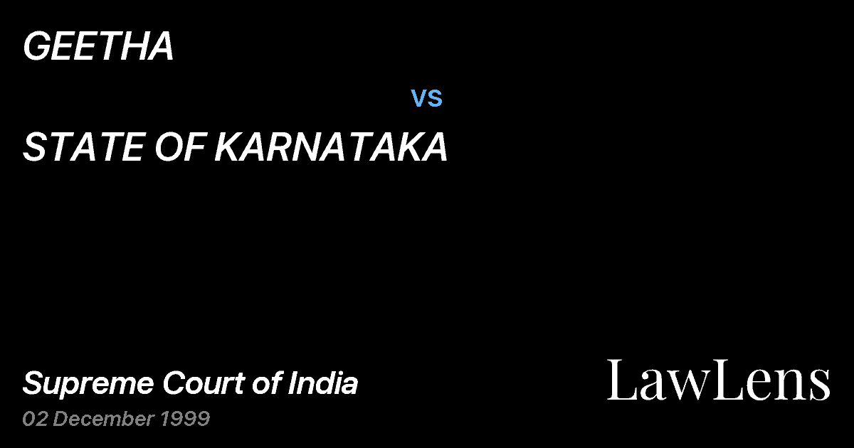 Preview image for GEETHA vs. STATE OF KARNATAKA