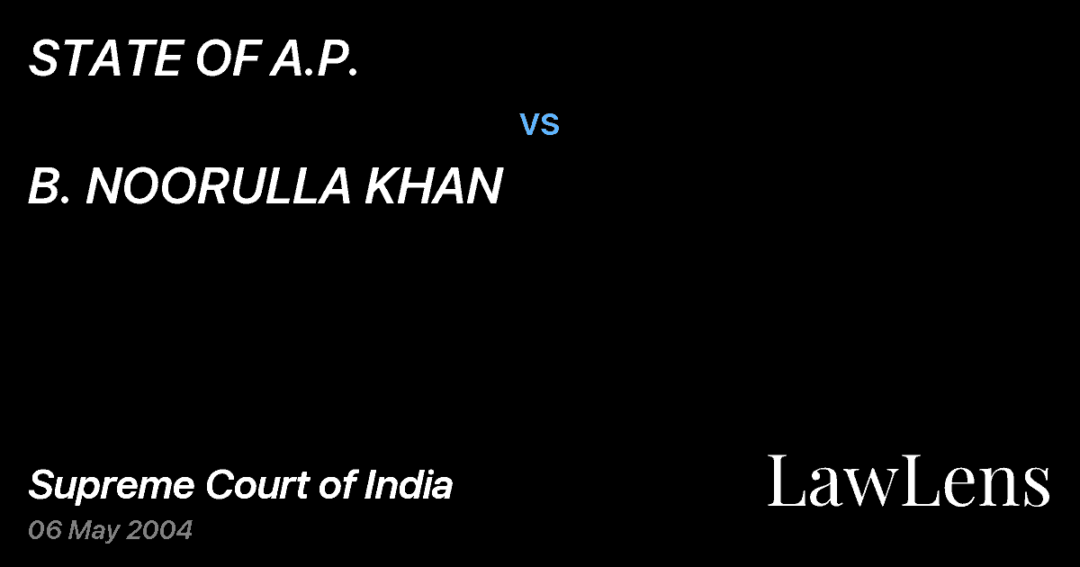 Preview image for STATE OF A.P. vs. B. NOORULLA KHAN