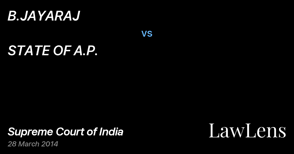 Preview image for B.JAYARAJ vs. STATE OF A.P.