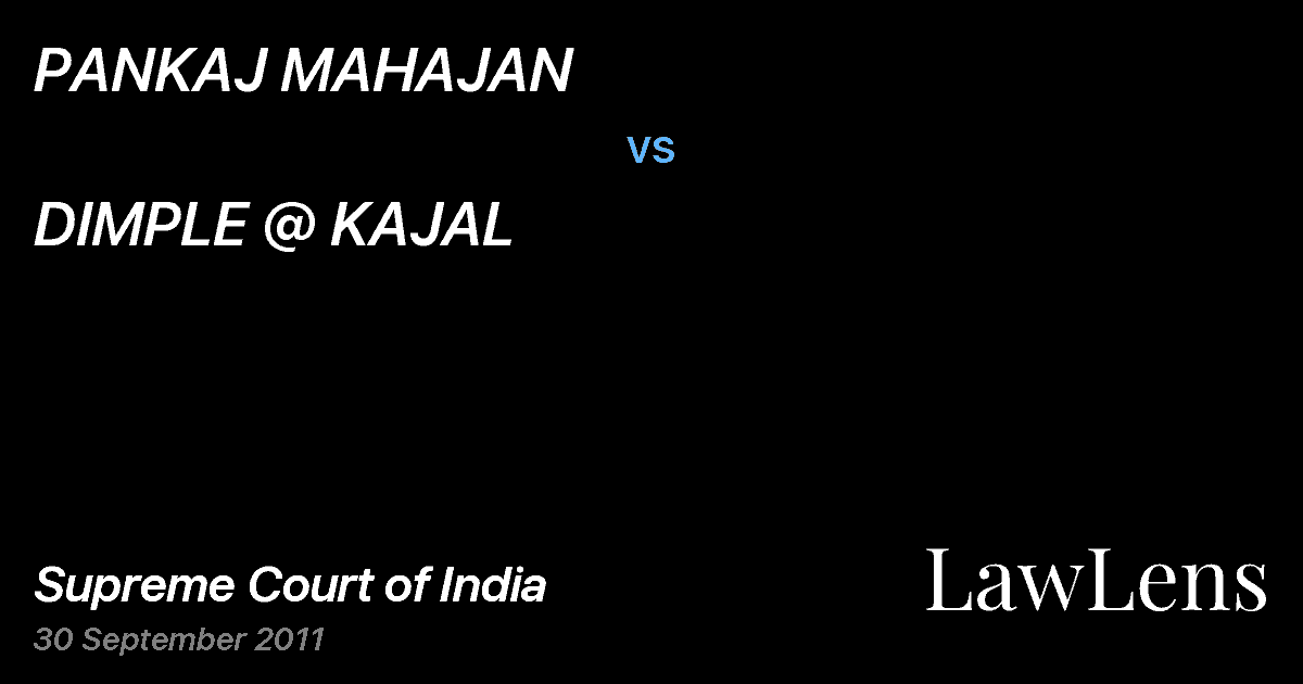 Preview image for PANKAJ MAHAJAN vs. DIMPLE @ KAJAL