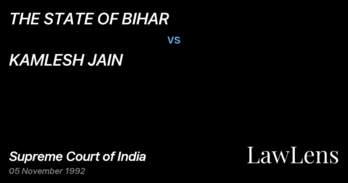Preview image for THE STATE OF BIHAR vs. KAMLESH JAIN