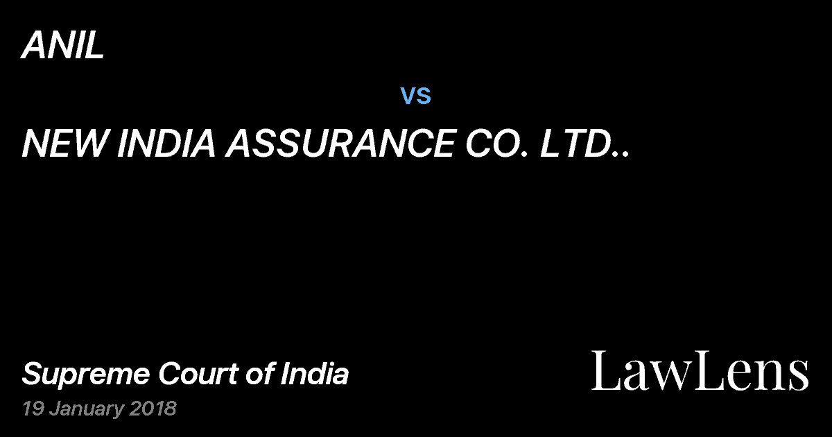 Preview image for ANIL vs. NEW INDIA ASSURANCE CO. LTD..