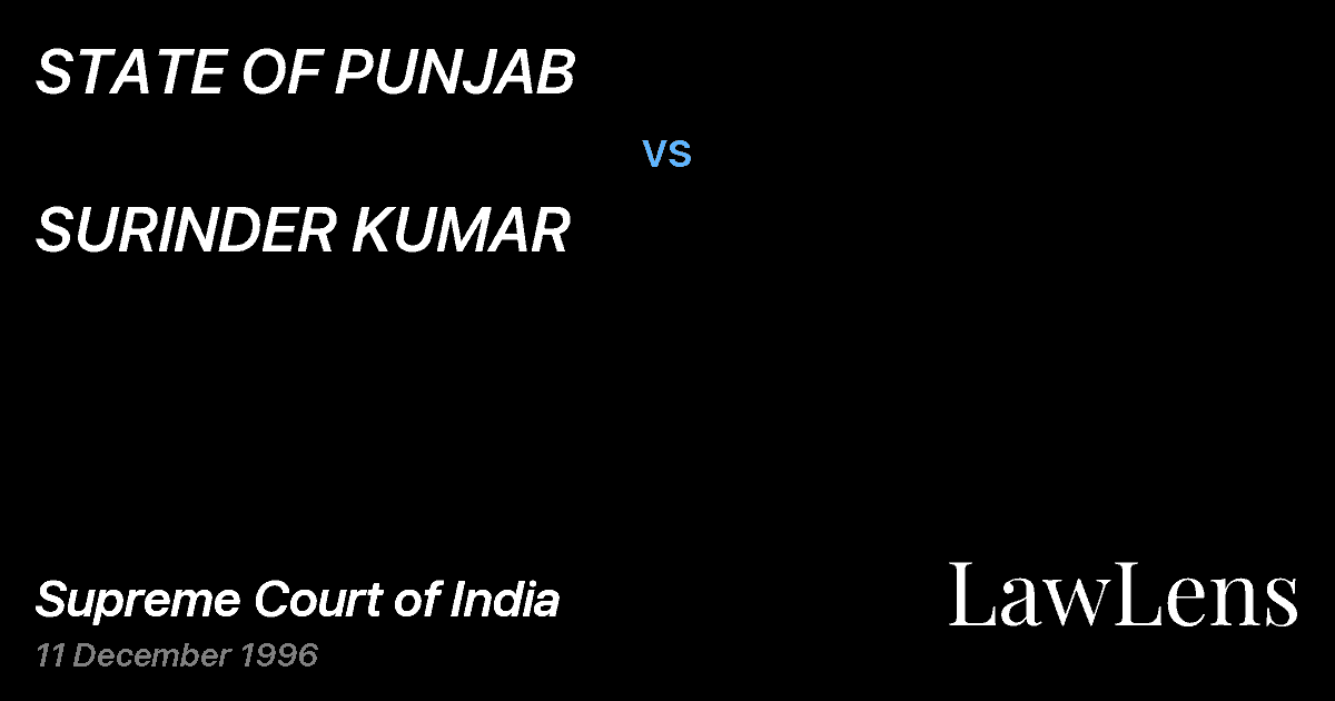 Preview image for STATE OF PUNJAB vs. SURINDER KUMAR