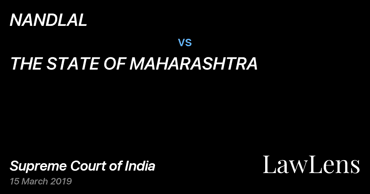 Preview image for NANDLAL vs. THE STATE OF MAHARASHTRA