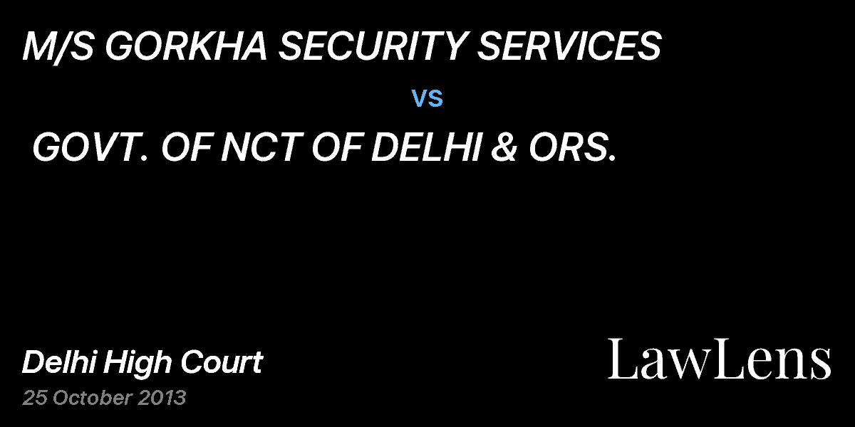 Preview image for M/S GORKHA SECURITY SERVICES  vs.  GOVT. OF NCT OF DELHI & ORS.