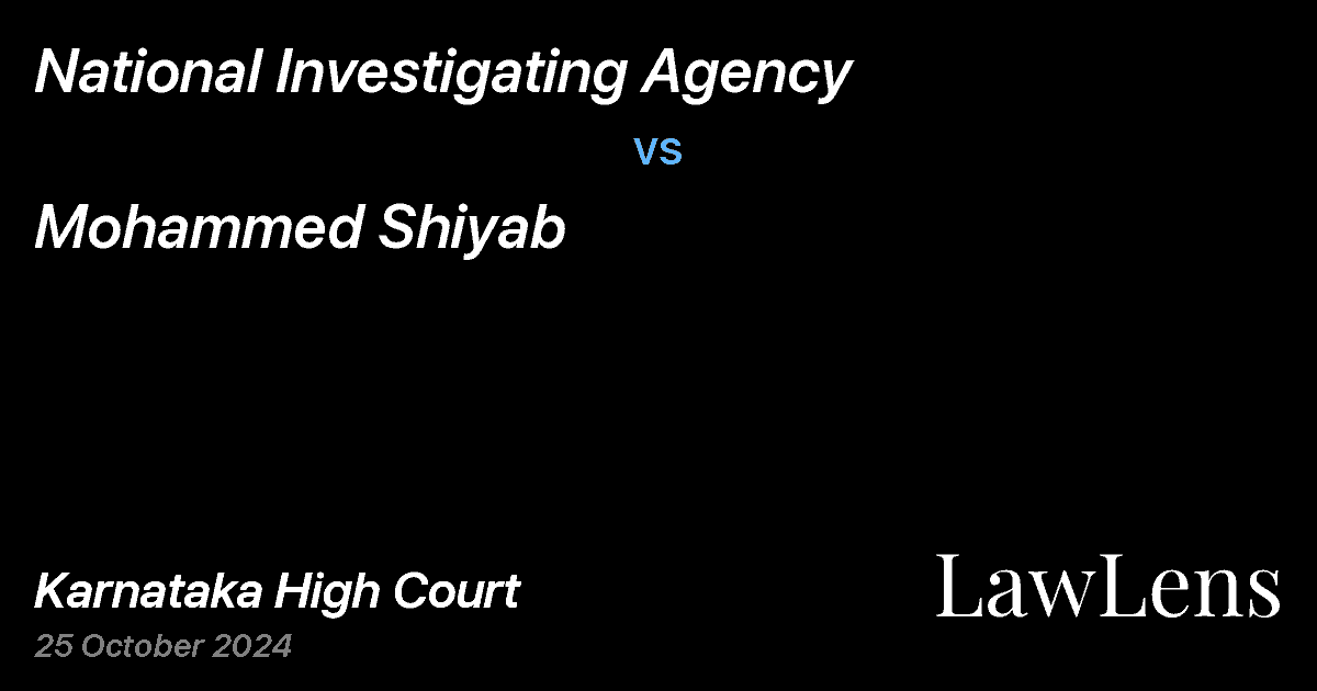 Preview image for MOHAMMED SHIYAB vs. NATIONAL INVESTIGATING AGENCY