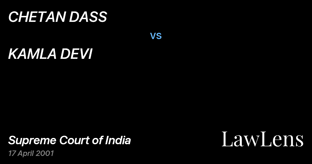 Preview image for CHETAN DASS vs. KAMLA DEVI