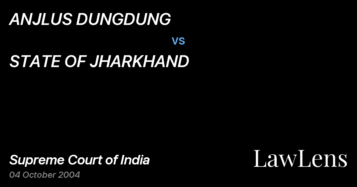 Preview image for ANJLUS DUNGDUNG vs. STATE OF JHARKHAND