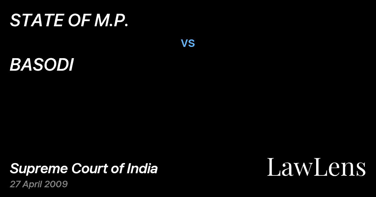 Preview image for STATE OF M.P. vs. BASODI
