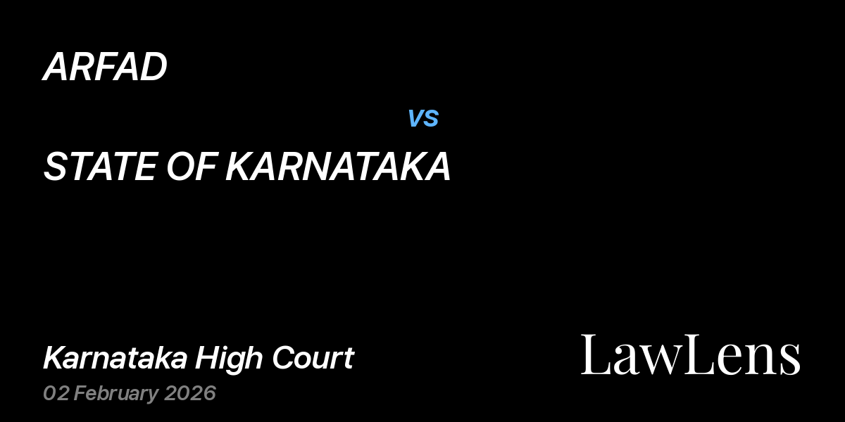 Preview image for ARFAD vs. STATE OF KARNATAKA