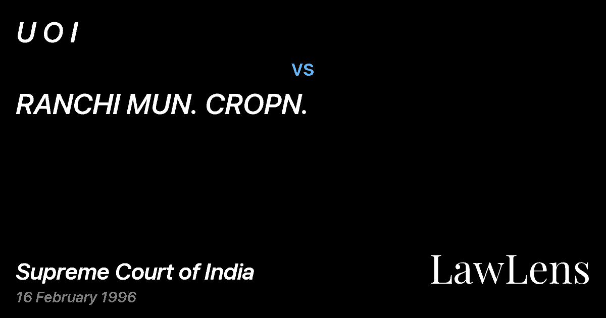 Preview image for U O I vs. RANCHI MUN. CROPN.