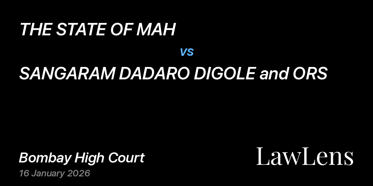 Preview image for THE STATE OF MAH vs. SANGARAM DADARO DIGOLE and ORS