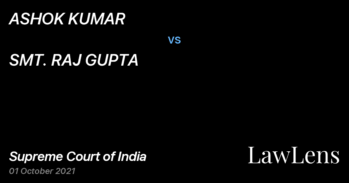 Preview image for ASHOK KUMAR vs. SMT. RAJ GUPTA