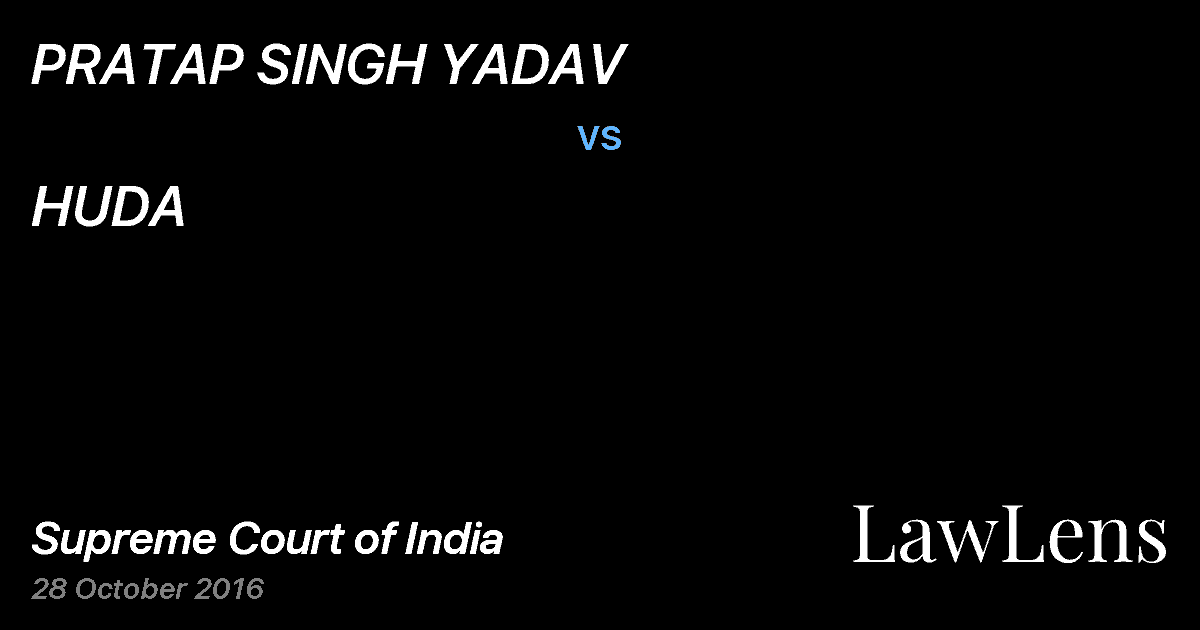 Preview image for PRATAP SINGH YADAV vs. HUDA
