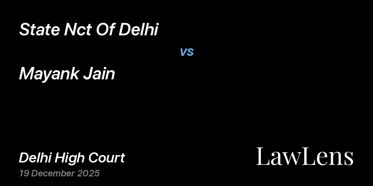 Preview image for State Nct Of Delhi vs. Mayank Jain