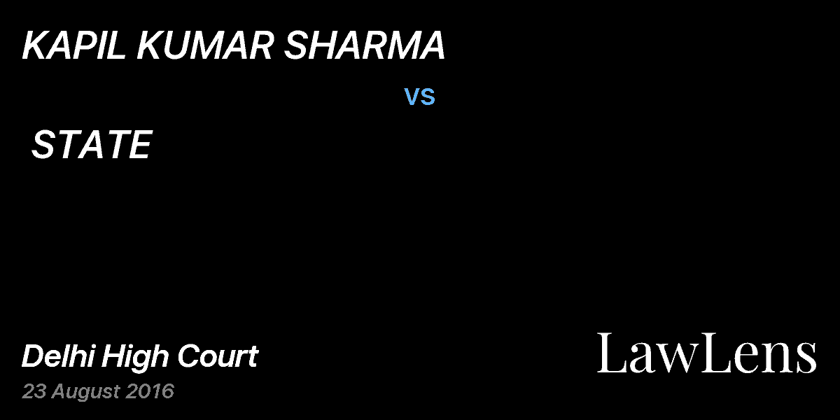 Preview image for KAPIL KUMAR SHARMA  vs.  STATE