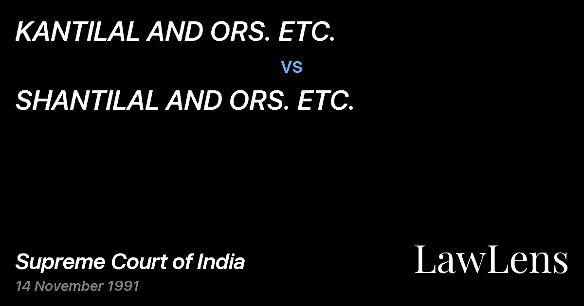 Preview image for KANTILAL AND ORS. ETC. vs. SHANTILAL AND ORS. ETC.