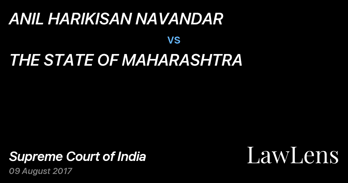 Preview image for ANIL HARIKISAN NAVANDAR vs. THE STATE OF MAHARASHTRA