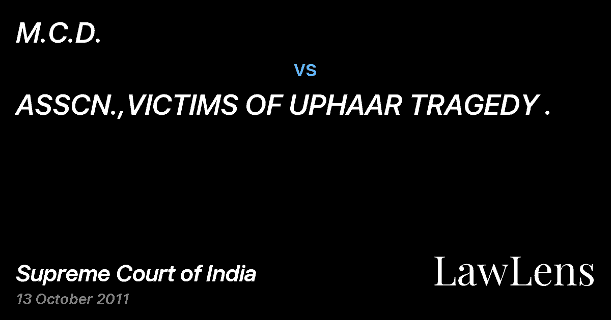 Preview image for M.C.D. vs. ASSCN.,VICTIMS OF UPHAAR TRAGEDY .