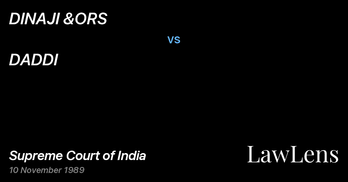 Preview image for DINAJI &ORS vs. DADDI