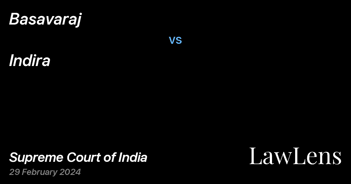 Preview image for Basavaraj vs. Indira