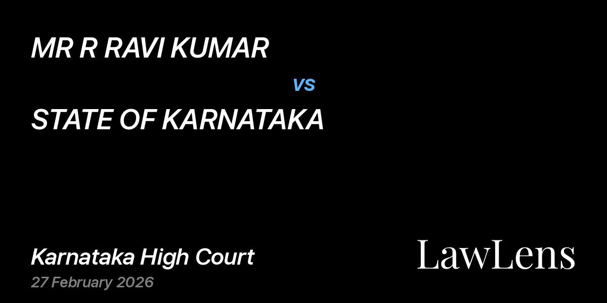 Preview image for MR R RAVI KUMAR vs. STATE OF KARNATAKA