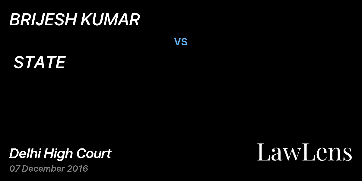 Preview image for BRIJESH KUMAR   vs.  STATE
