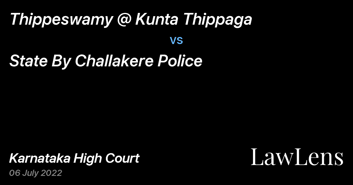 Preview image for Thippeswamy @ Kunta Thippaga vs. State By Challakere Police