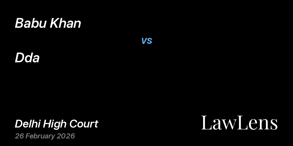 Preview image for Babu Khan vs. Dda