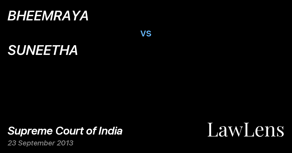 Preview image for BHEEMRAYA vs. SUNEETHA