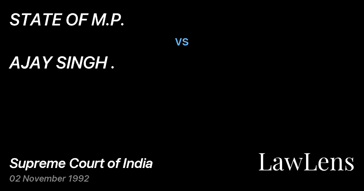 Preview image for STATE OF M.P. vs. AJAY SINGH .
