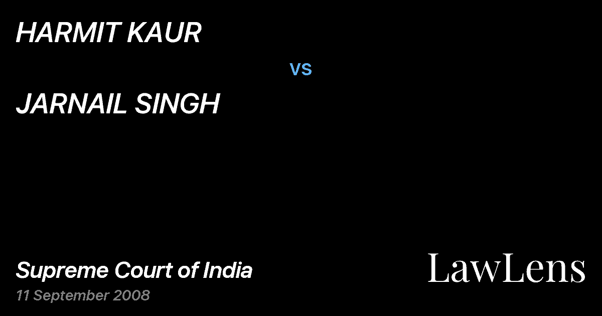 Preview image for HARMIT KAUR vs. JARNAIL SINGH