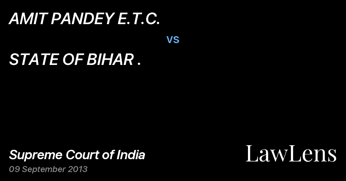 Preview image for AMIT PANDEY E.T.C. vs. STATE OF BIHAR .