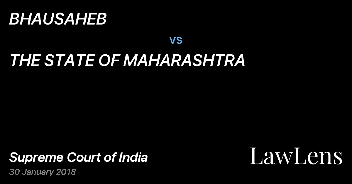 Preview image for BHAUSAHEB vs. THE STATE OF MAHARASHTRA