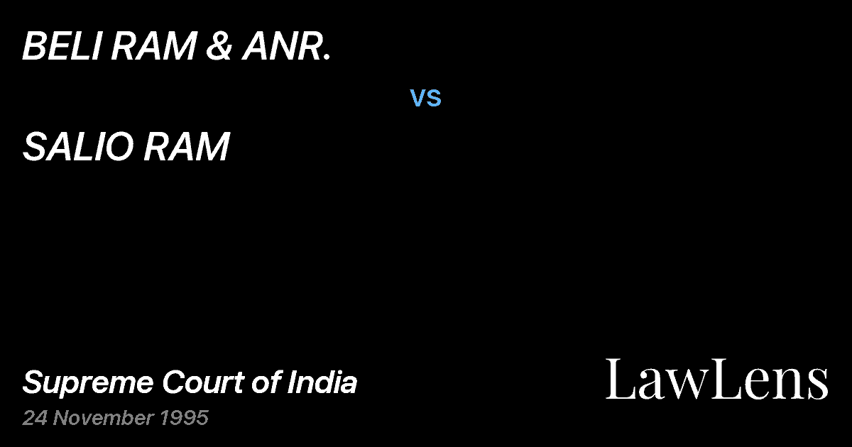 Preview image for BELI RAM & ANR. vs. SALIO RAM
