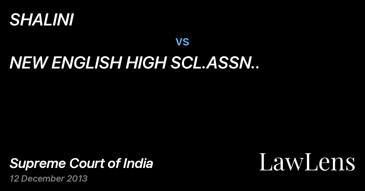 Preview image for SHALINI vs. NEW ENGLISH HIGH SCL.ASSN..