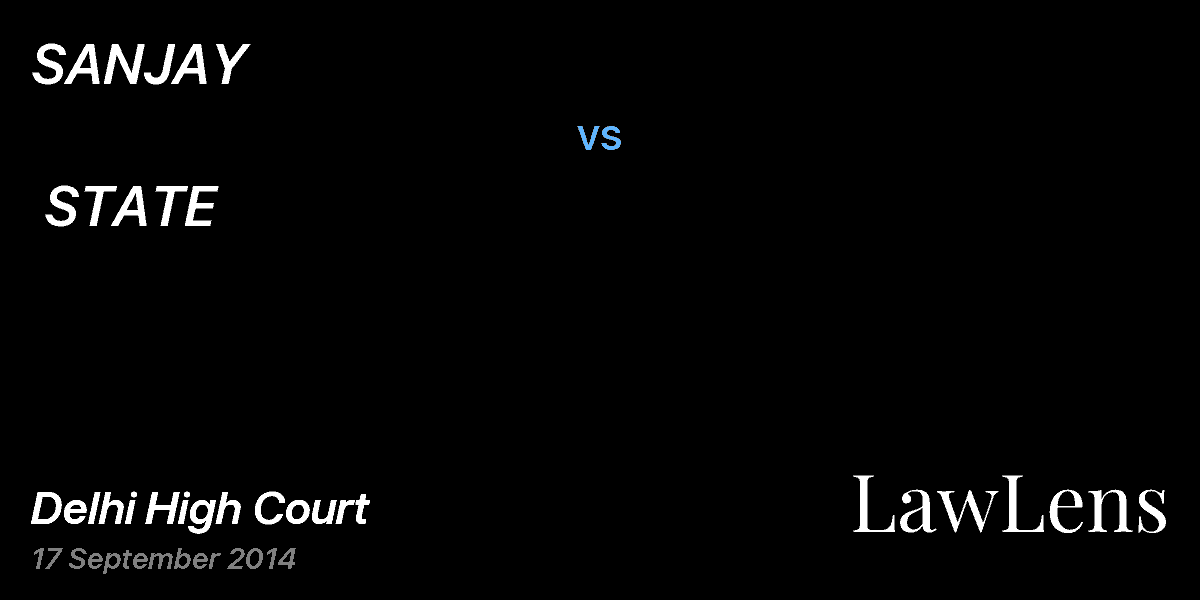 Preview image for SANJAY  vs.  STATE