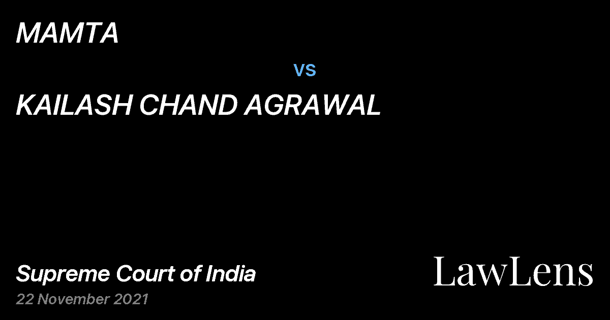 Preview image for MAMTA vs. KAILASH CHAND AGRAWAL