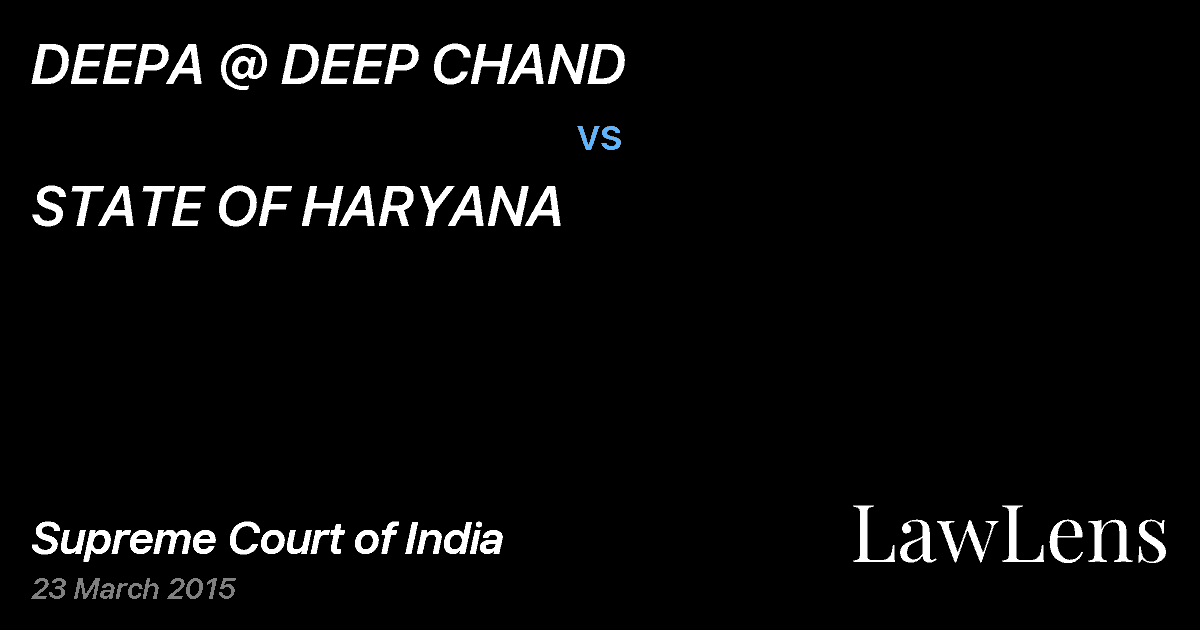 Preview image for DEEPA @ DEEP CHAND vs. STATE OF HARYANA