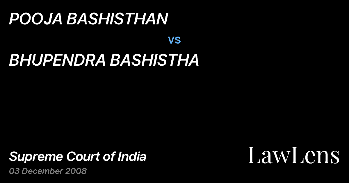 Preview image for POOJA BASHISTHAN vs. BHUPENDRA BASHISTHA