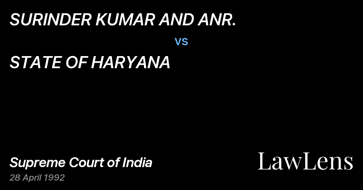 Preview image for SURINDER KUMAR AND ANR. vs. STATE OF HARYANA