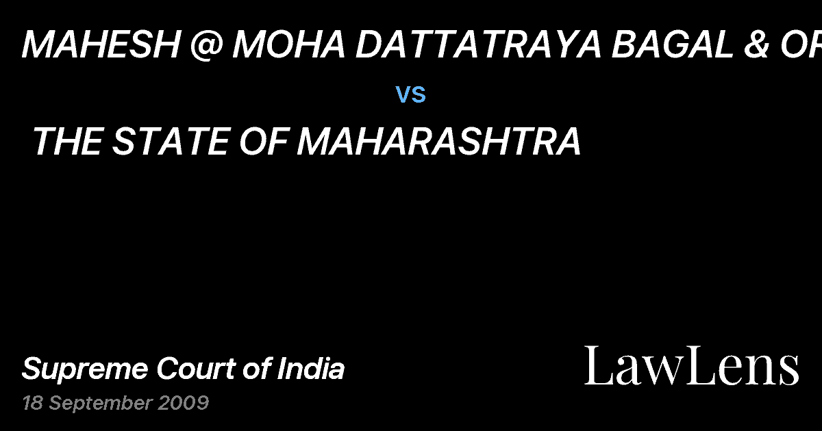 Preview image for MAHESH @ MOHA DATTATRAYA BAGAL & ORS.  vs.  THE STATE OF MAHARASHTRA