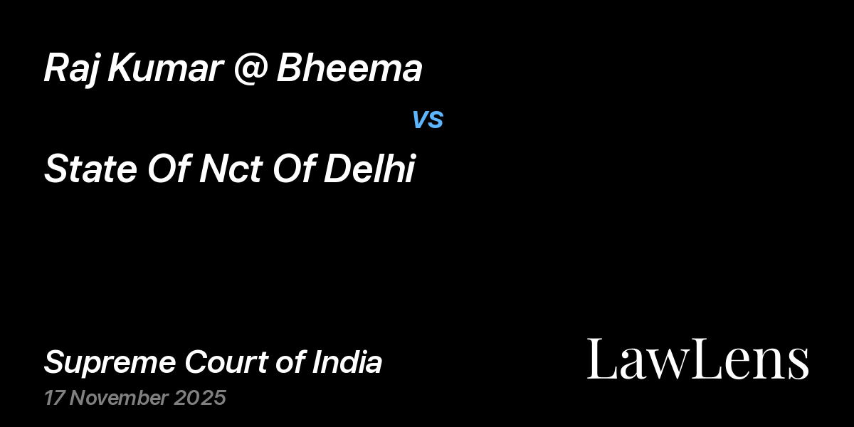 Preview image for Raj Kumar @ Bheema vs. State Of Nct Of Delhi