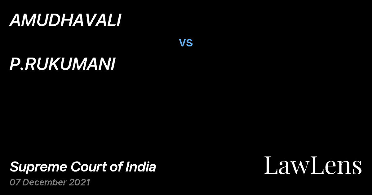 Preview image for AMUDHAVALI vs. P.RUKUMANI