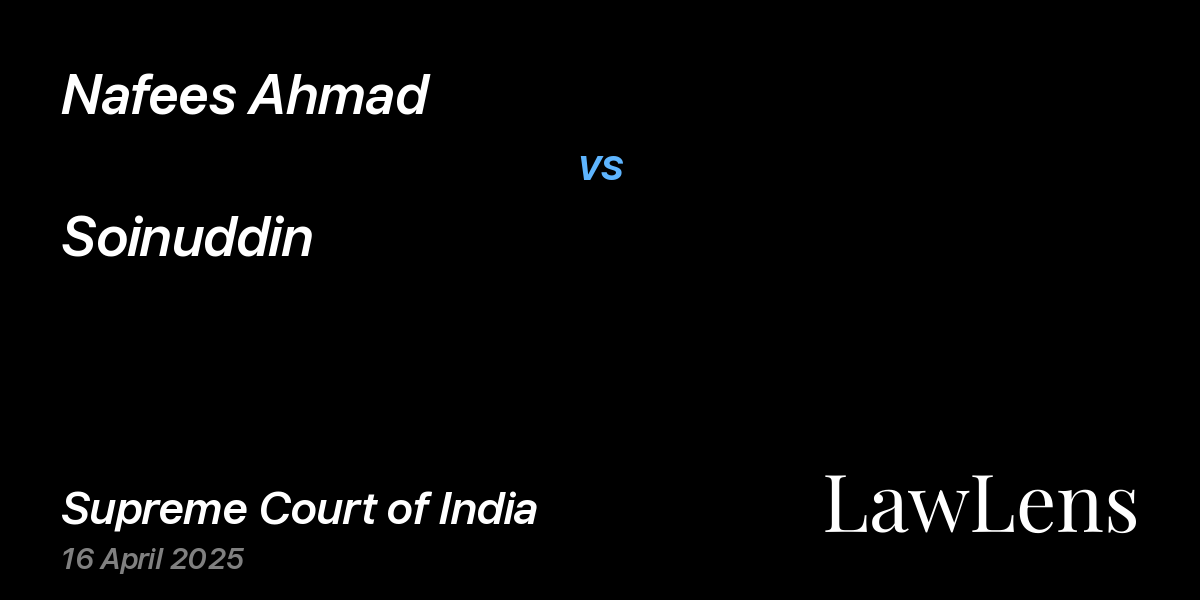 Preview image for Nafees Ahmad vs. Soinuddin