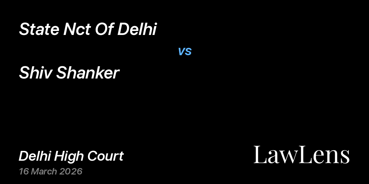 Preview image for State Nct Of Delhi vs. Shiv Shanker