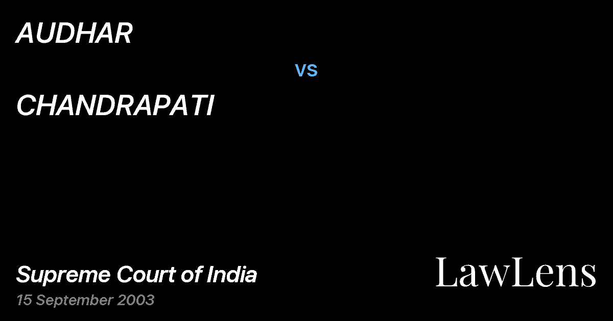 Preview image for AUDHAR vs. CHANDRAPATI